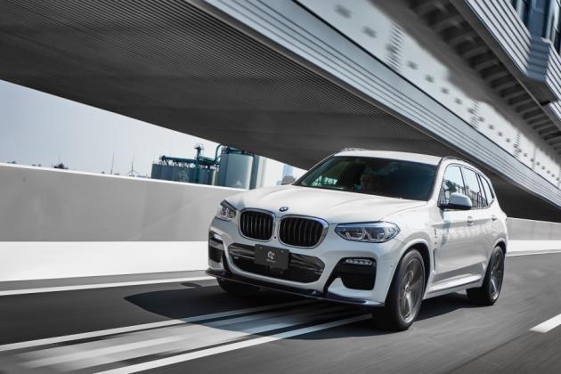 3D Designの BMW X3 G01用フロントリップスポイラー(カーボン)