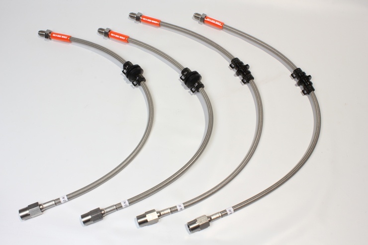 ORANGE WOLF ステンレスブレーキホースE46 320i用